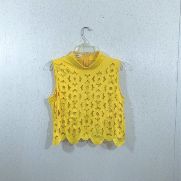 Cut Out Top Yellow Juniors XL - Picture 3 of 8